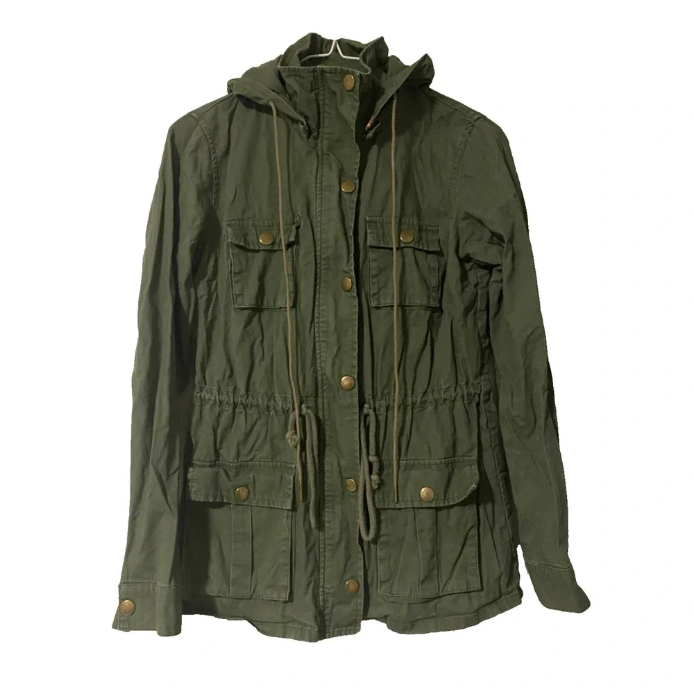 Market Spruce Green Anorak Hooded Utility Jacket Small Twilightcore Y2K Military